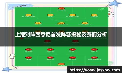 上港对阵西悉尼首发阵容揭秘及赛前分析